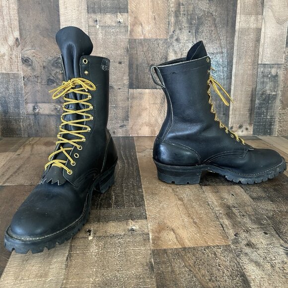 Whites Hathorn Logger Packer Plain Toe Work Boots Mens 13.5 E - Picture 10 of 12